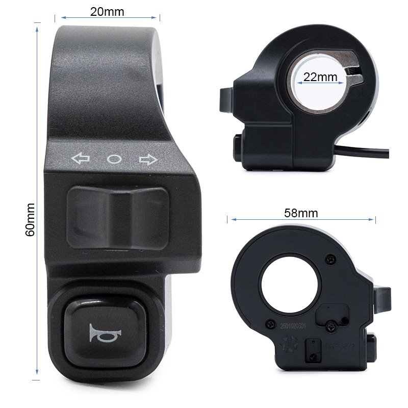 Buton semnalizare si claxon trotineta electrica Kukirin G2/G3/G4 (fara logo)