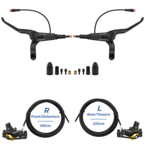 Kit frane hidraulice trotineta electrica Y5 Delantero/Spate [NUTT] Negru