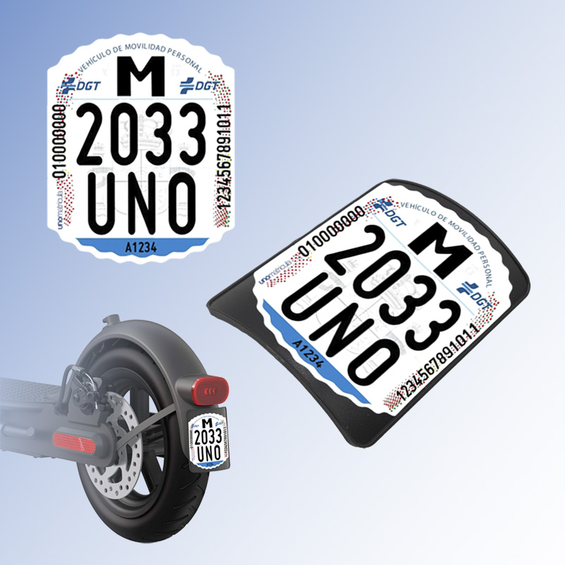 Suport numar inmatriculare trotineta electrica