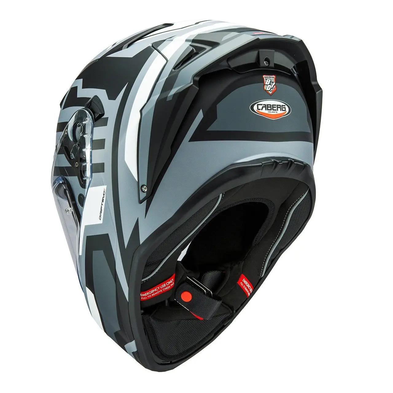 Casca integrala Caberg model Drift Evo II SV Horizon N5 gri/negru/alb mat Pinlock ready – lentila Pinlock inclusa XS (53/54cm)