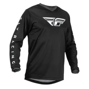 Tricou (bluza) cross-enduro Fly Racing model F-16 culoare: negru/alb