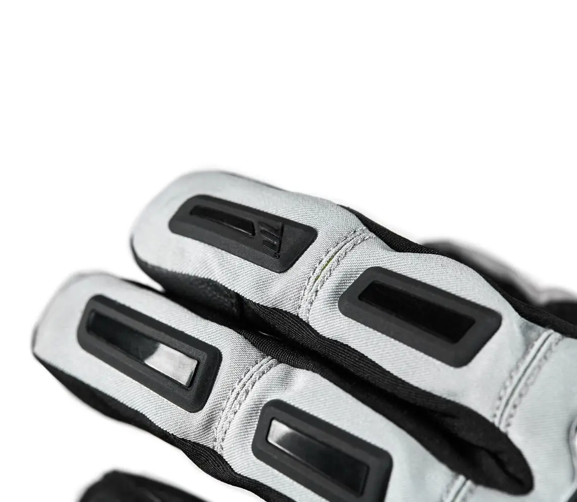Manusi barbati Touring/Adventure iarna Seventy model SD-T13 Aspen Light gri/galben fluor - WinterTex, M (8 cm)