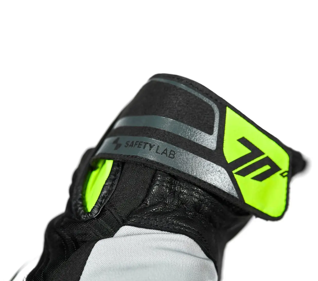 Manusi barbati Touring/Adventure iarna Seventy model SD-T13 Aspen Light gri/galben fluor - WinterTex, M (8 cm)