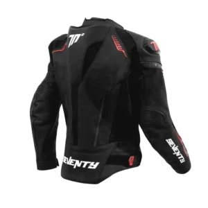Geaca (jacheta) motociclete barbati Racing Seventy all season/iarna model SD-JL24 Spoiler culoare: negru/rosu, 4XL