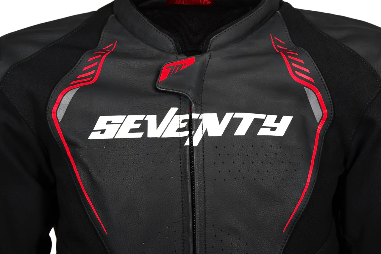 Geaca (jacheta) motociclete barbati Racing Seventy all season/iarna model SD-JL24 Spoiler culoare: negru/rosu, 4XL