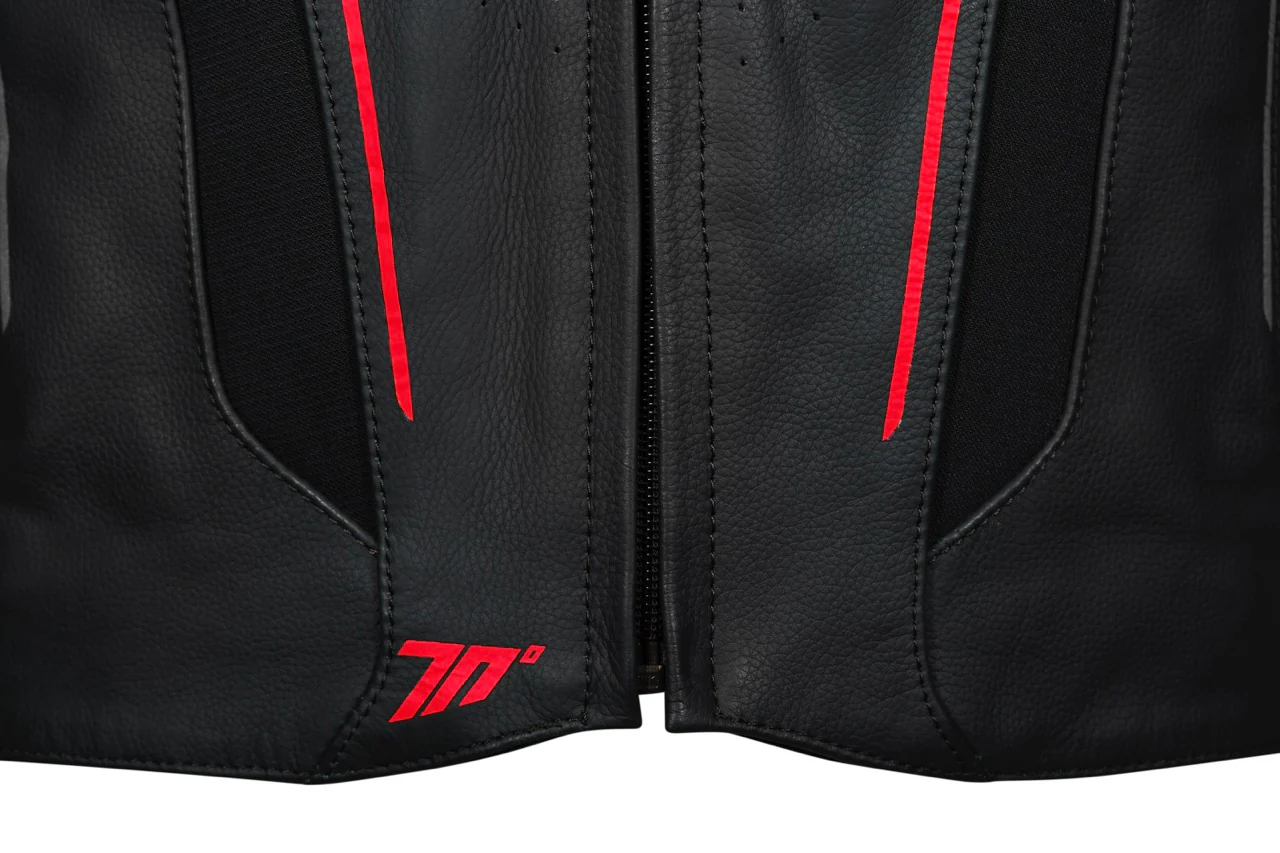 Geaca (jacheta) motociclete barbati Racing Seventy all season/iarna model SD-JL24 Spoiler culoare: negru/rosu, 4XL