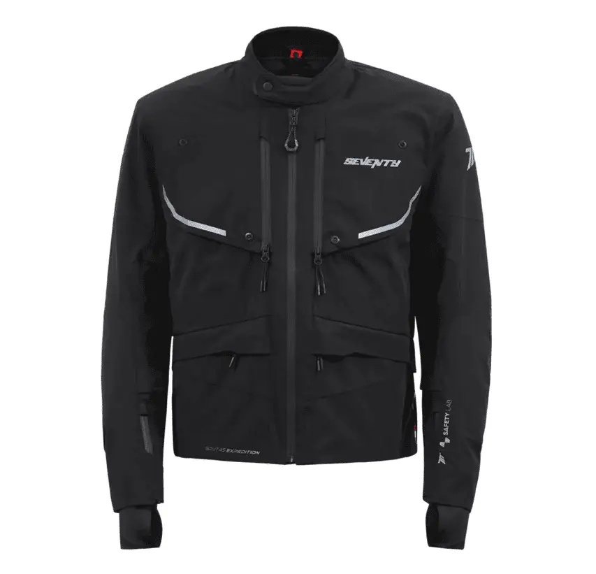 Geaca (jacheta) motociclete barbati Touring/Adventure Seventy All season model SD-JT45 Expedition culoare: negru - concept modular (geaca laminata; waterproof si pe exterior), XXL