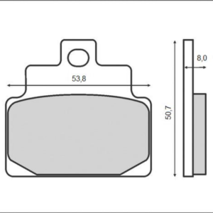 Set placute frana FT3028 – Aprilia Scarabeo – Habana – Leonardo – Mojito – SR – SR Replica 100-150cc