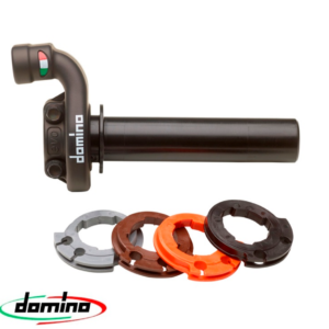 Maneta dreapta (comanda acceleratie) model Off road - motociclete KTM - cursa maxima: 43 mm (Domino)