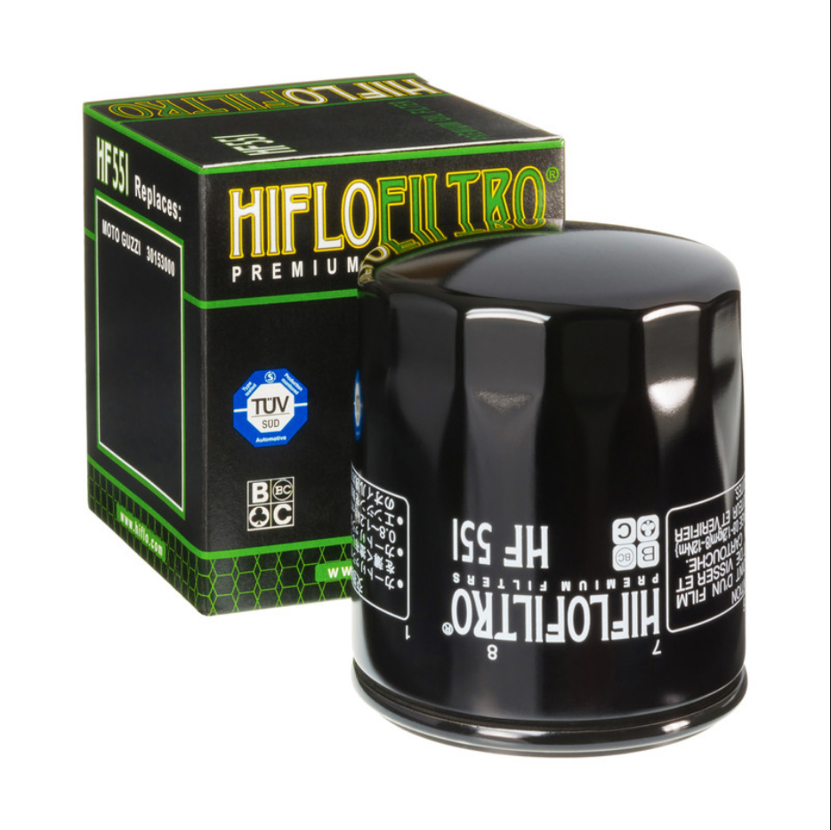 Filtru ulei Hiflofiltro HF551 - Moto Guzzi Breva - Griso Norge 850 - Daytona - V10 1000 - California - Sport - Stone - V11 1100
