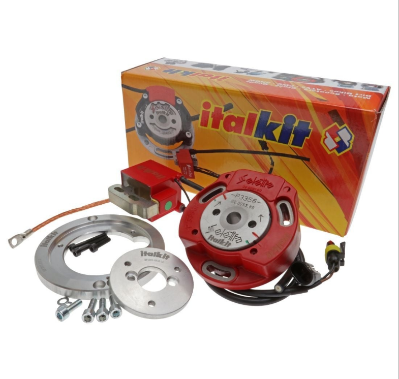Aprindere completa racing (stator + bobina) Aprilia - Malaguti - Yamaha )motorizare Minarelli orizontal) 2T AC-LC 50cc (Italkit)