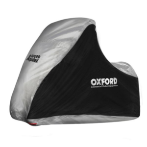 Husa motociclete tricicluri - Piaggio MP3 - Yamaha Tricity exterior Oxford Aquatex MP3/3 Wheeler (gri-negru) - waterproof