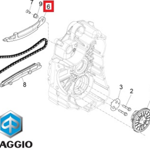 Patina fixa distributie originala Gilera Nexus 500cc - Piaggio Beverly - MP3 - X8 - X9 - X9 Evolution - X Evo 400-500cc