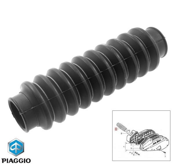 Racord cadru - filtru aer original Aprilia SR (99-01) - Italjet Dragster - Gilera Runner FX- FXR - Piaggio Skipper - Typhoon 2T 125-180cc