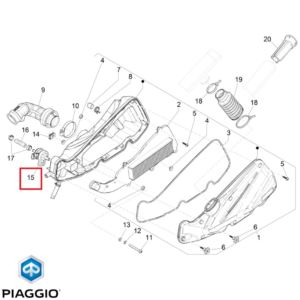 Valva originala senzor filtru aer Piaggio Liberty 50 iGet (15-24) - Liberty 125 iGet (15-24) - Liberty 150 iGet (15-24)