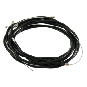 Set cabluri moped Piaggio Si (79-88) - Si 50 FL2 (91-97) - Si 50 Mix (96-99) 2T AC 50cc (kit 4 cabluri) - culoare camasa: negru