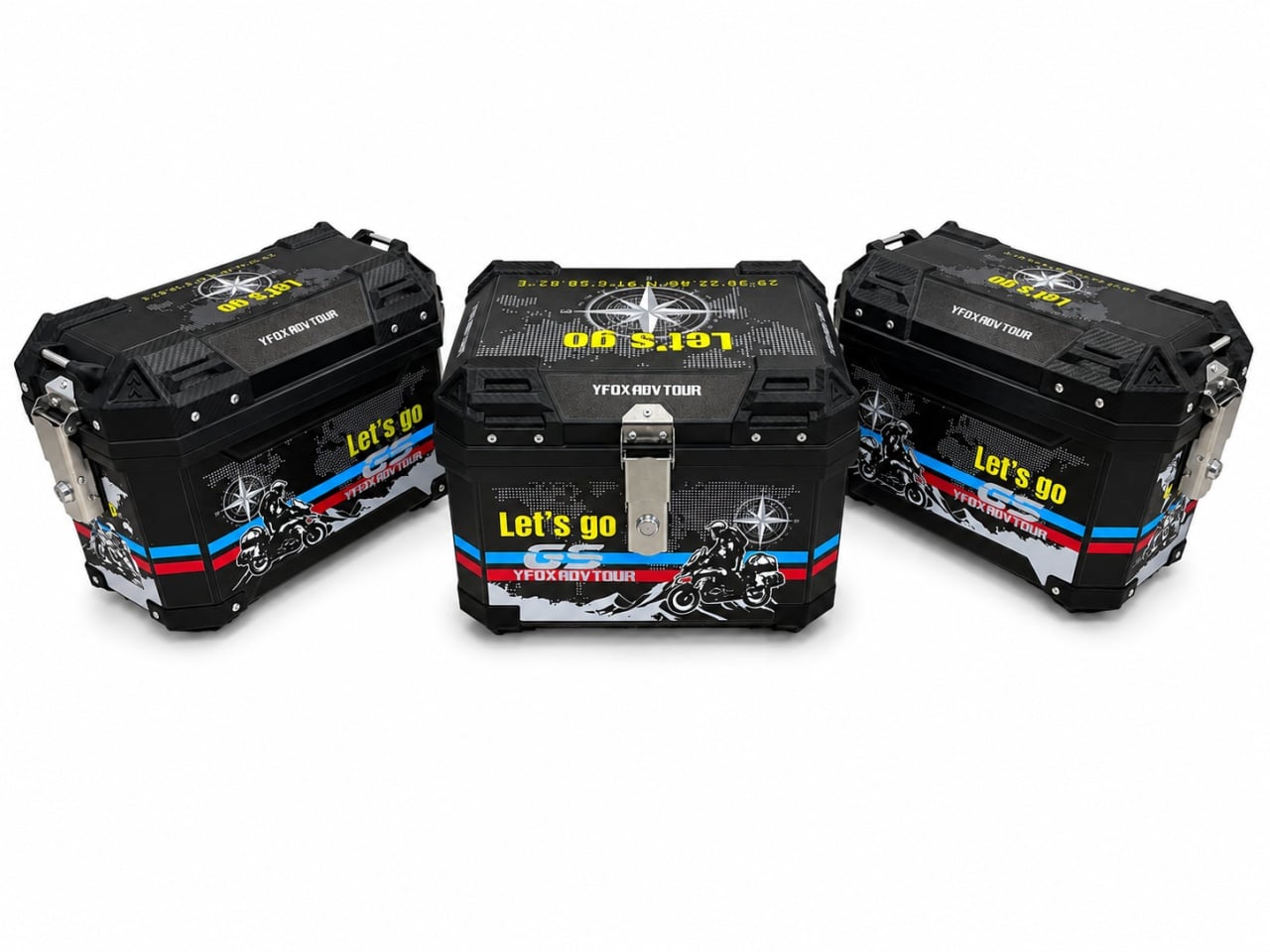 Set Cutii Laterale 36L + Top Case 45L GS