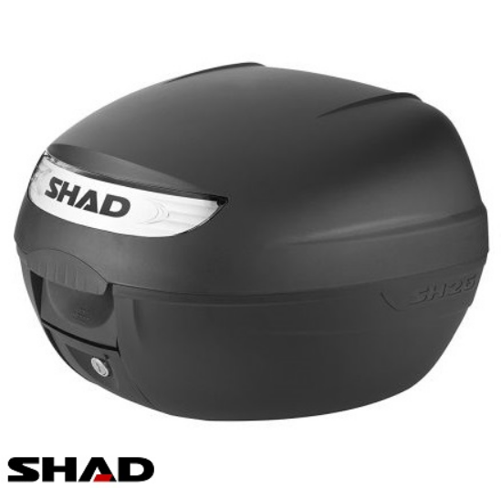 Cutie portbagaj (topcase) Shad model SH26 culoare: negru (volum: 26 litri) – include placa de montaj