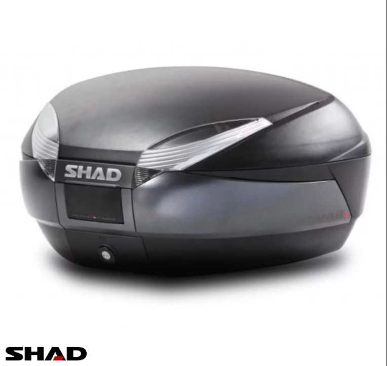 Cutie portbagaj (topcase) Shad model SH48 culoare: negru (volum: 48 litri) – include placa de montaj