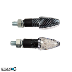 Set semnalizari LED tip "Mini Winker" tip carbon - E-Mark (omologate)