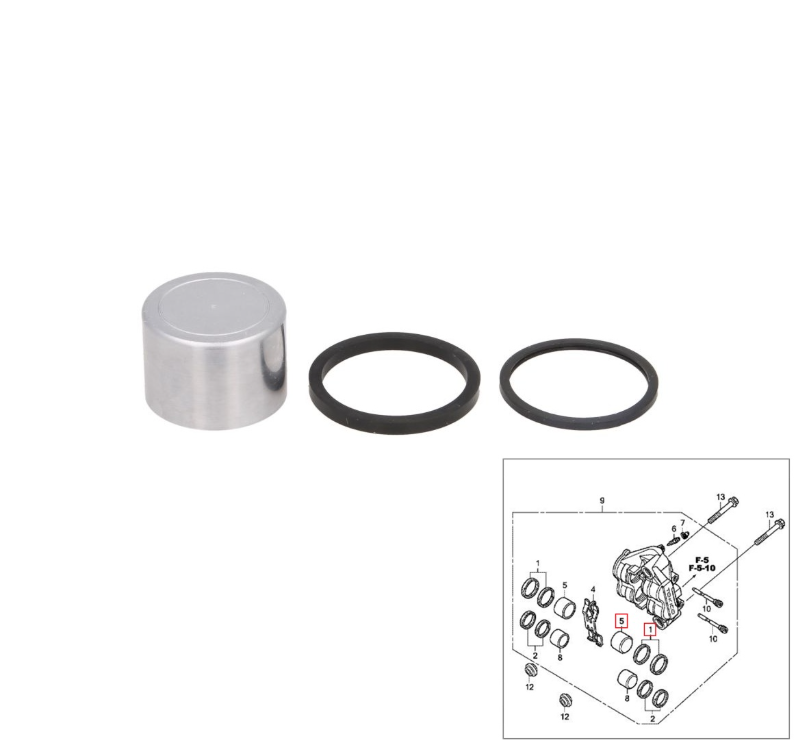 Kit pistonas superior etrier frana fata Honda CBR 600 RR (09-16) - CBR 1000 RR Fireblace (04-16) - CB 1000 R (08-16) (TourMax)