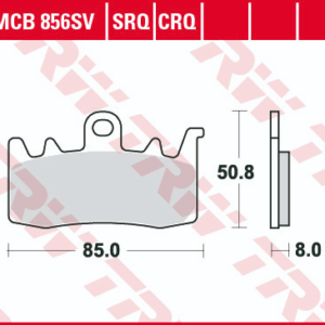 Set placute frana fata TRW MCB856SV