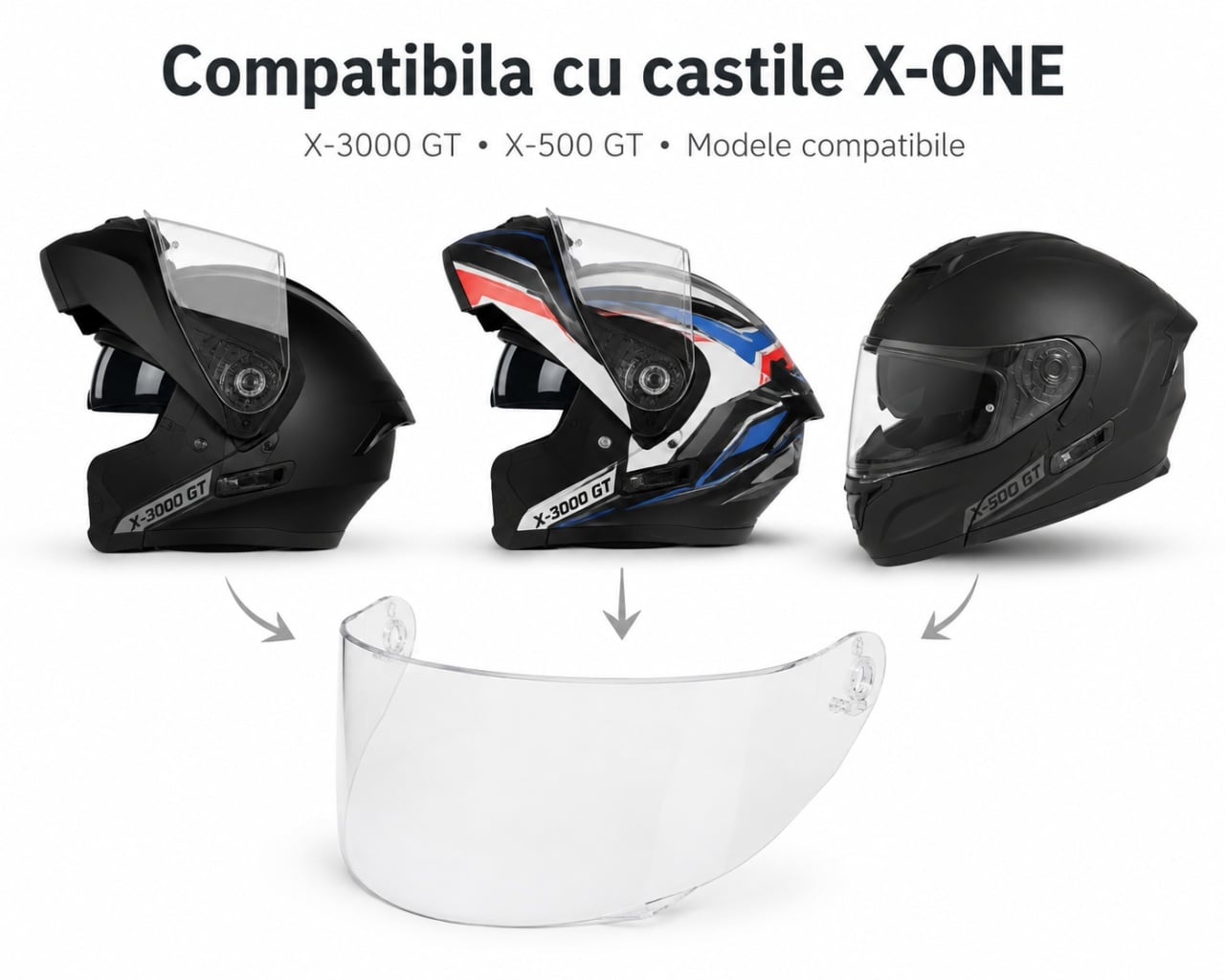 Viziera casca MOTO X-one