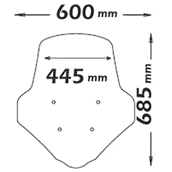 Parbriz mare (inalt) transparent Honda PCX 125 (18-20) 4T LC 125cc