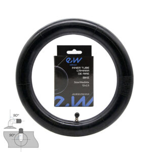 Camera de aer bicicleta Ewheel 12x2,5 valva curbata 90ºx90º