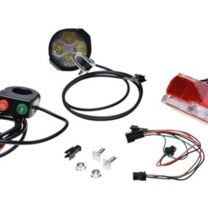 Set lumini E-BIKE 12-60V (fata - spate)