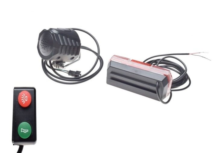 Set lumini E-BIKE 12-60V (fata - spate)