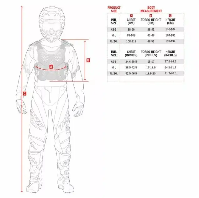 Protectie (armura) Alpinestar MX BIONIC ACTION V3 – culoare: alb/negru