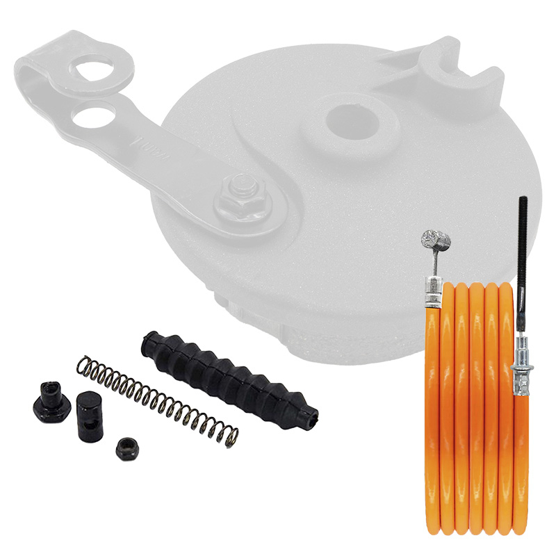 Cablu de frana tambur trotineta electrica Xiaomi 5, 5 Pro, 5 Max, 5 Plus 141 cm portocaliu