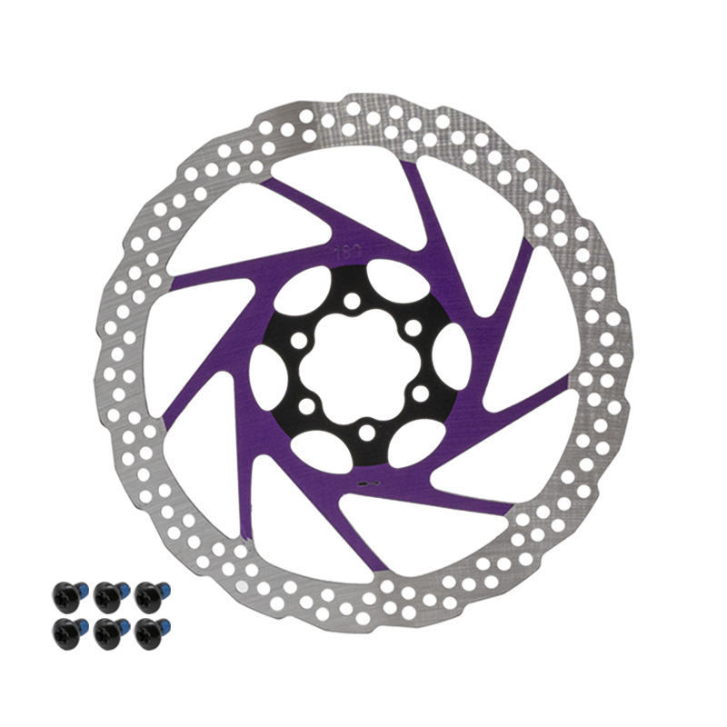 Disc frana trotineta electrica V2 6H 180mm violet