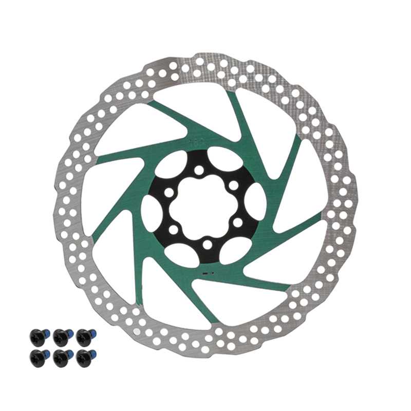 Disc frana trotineta electrica V2 6H 180mm verde