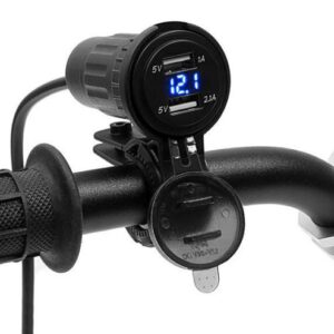 Echipament electric Gniazdo USB 4 RIDE DC 12-24V (adaptor aditional volan; Motocicleta)