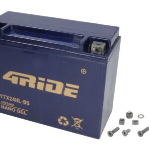 Acumulator Gel/Pornire 4 RIDE 12V 24Ah 330A R+ Fara intretinere 205x87x162mm Pornit YTX24HL-BS pentru ARCTIC CAT PROWLER; CAN-AM SPYDER; DUCATI GTL, GTV, SPORT 500-1500 1974-2015
