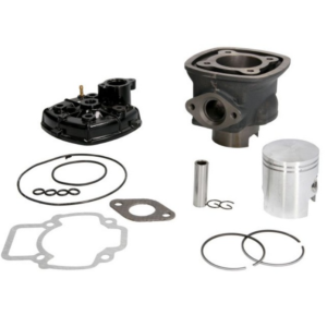 Set motor + chiulasa Aprilia SR Factory (03-09) - Gilera DNA - Runner - Piaggio NRG MC3 - Zip 2T LC 70cc D47mm bolt 12 (4 colturi)