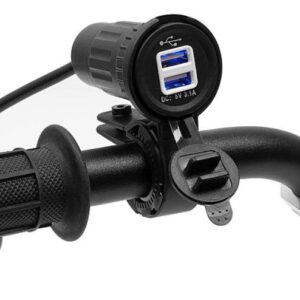 Echipament electric Gniazdo USB 4 RIDE DC 12-24V; DC 5V/3.1A (adaptor aditional volan; Motocicleta)