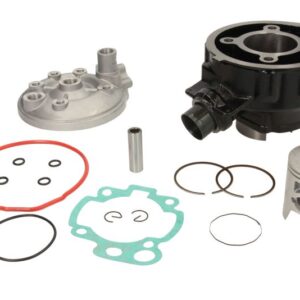 Cilindru AM-6; Minarelli (70 cm³, 2T, cu capul) pentru APRILIA AF1, PEGASO, RED ROSE, RS, RX, TUAREG; RIEJU MRT, MRX, RR, RRX, RS-1, RS-2, SMX, SPIKE, TANGO; YAMAHA DT, TZR 50 1984-2018