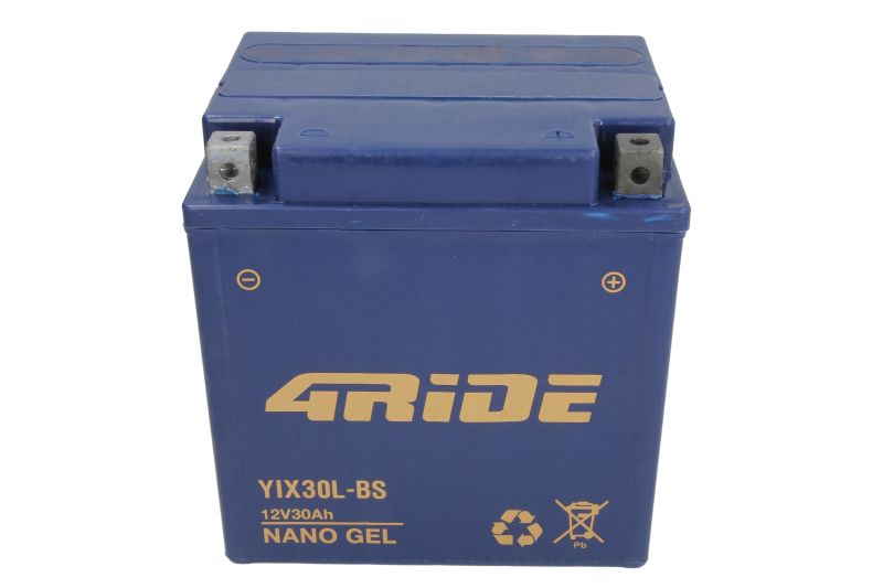 Acumulator Gel 12V 30Ah 300A Fara intretinere 166x126x175mm Pornit YIX30L-BS pentru BMW K, R; MOTO GUZZI CALIFORNIA, DAYTONA, LM, S, STONE, T4, T5, V, V10, V35, V65 350-1100 1955-2017