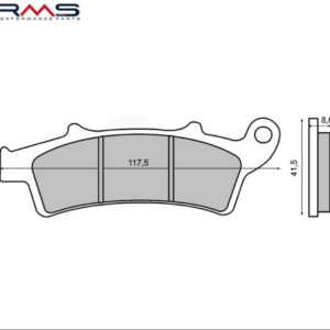 Set placute frana – Aprilia Arecife - Atlantic – Scarabeo – 125-500cc – Malaguti Madison 250-400cc – Peugeot Looxor 150cc (RMS)