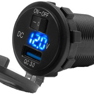 Echipament electric Gniazdo USB 4 RIDE DC 12-24V; DC 5V/3.6A (cu un comutator; Motocicleta)
